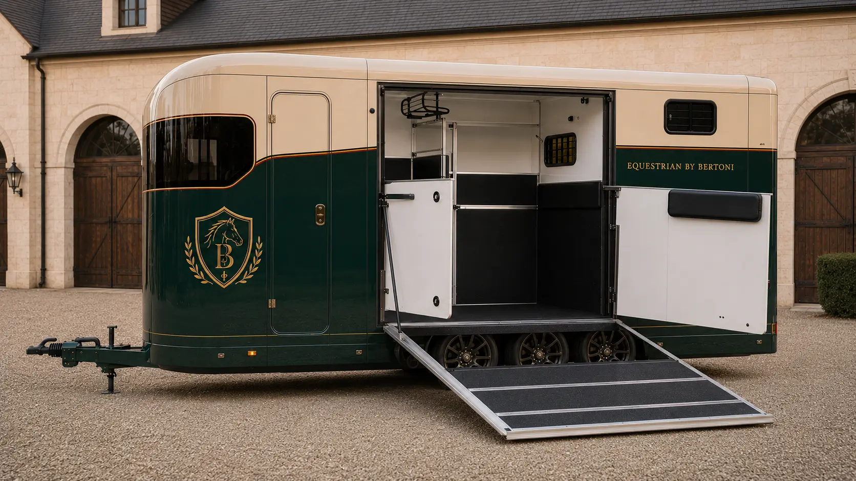 Goodwood Grand Touring open-ramp three-quarter view